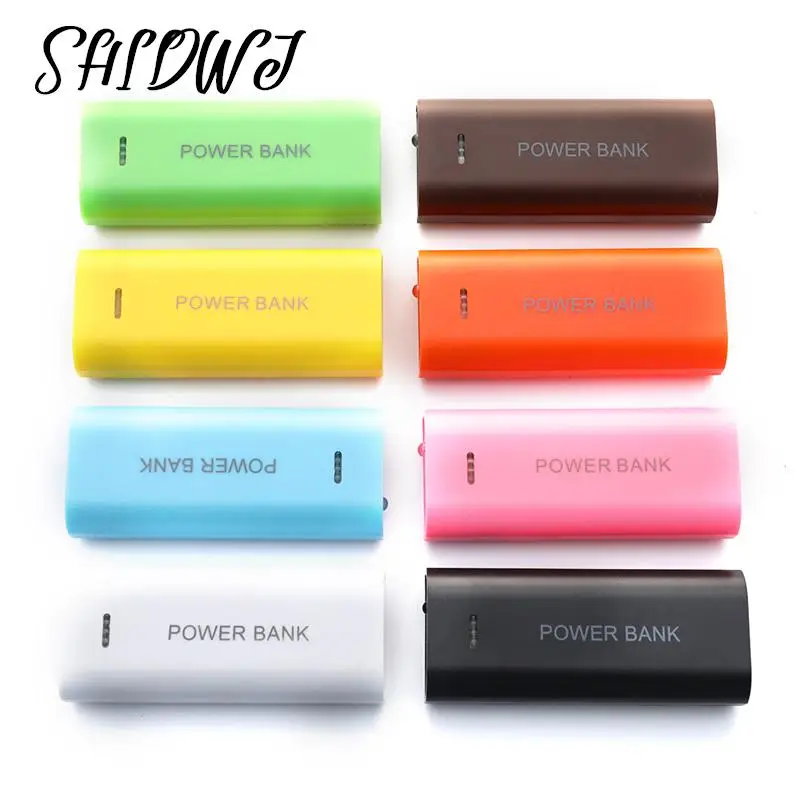 5V 5600mAh 2X 18650 USB Power Bank Battery Charger Case DIY Box For Phone Electronic Charging Not Including Batteries