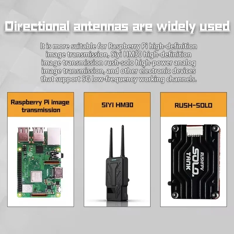 Klonowa antena kierunkowa FPV 5,5G 21dBi o wysokim wzmocnieniu AAT Aviation Aluminium dla SIYI HM30 Raspberry Pi HD Mapping RUSH SOLO Analog