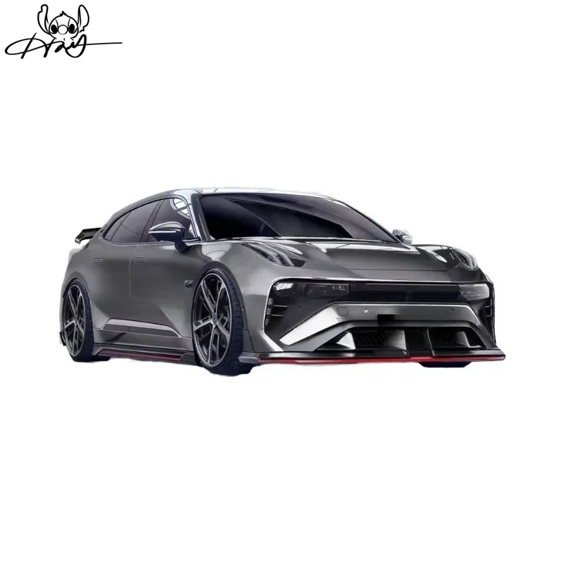 Manufacturer Body Kit 2021 New Pp Material Side Skirt Front and Rear Bumper Kit for Zeekr 001