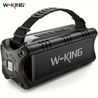 W-KING Bluetooth Speaker, 30W Portable Wireless Loud Speakers, IPX6 Waterproof Outdoor Speaker, 24H Playtime, EQ, AUX, TF Card