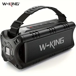 W-KING D8mini-1 Bluetooth Speaker, 30W Portable Wireless Loud Speakers, IPX6 Waterproof Outdoor Speaker, 24H Playtime, EQ, AUX, TF Card