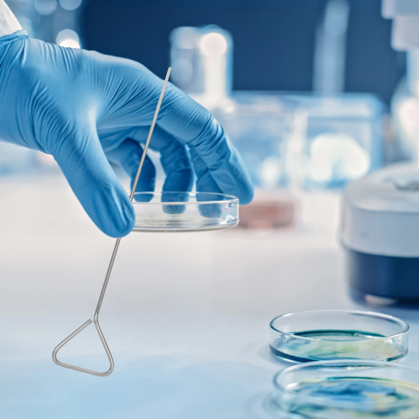 

6pcs Stainless Steel Triangle Spreader For Petri Dishes Lab Coating Rods Cell Culture Scraper Laboratory Tools Spread Plate Tool