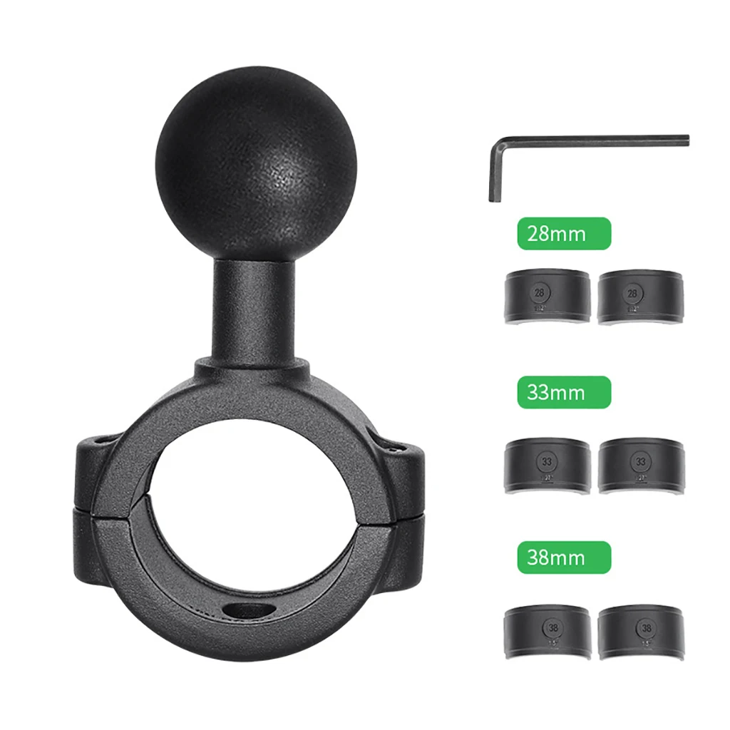 1/1,5 Zoll Kugelkopf halterung Adapter Motorrad Fahrrad Lenker Clip Klemme Rückspiegel Halterung Halterungen Zubehör – Detail 6