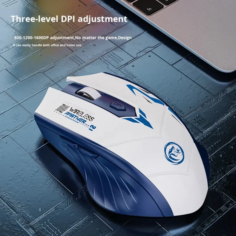 ماوس بلوتوث 5.2 ثنائي الوضع 2.4G ماوس لاسلكي 6 أزرار ماوس ألعاب ماوس قابل لإعادة الشحن 1600 ديسيبل متوحد الخواص للكمبيوتر المحمول ماك بوك