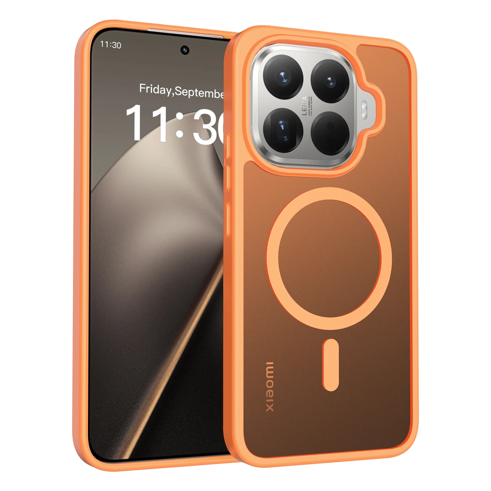 Für Xiaomi 17t Pro: Matte Schutzhülle mit Magnetverschluss, für Xiaomi 15t Pro: Anti-Fingerabdruck, rutschfeste PC+TPU-Hülle. – Detail 8