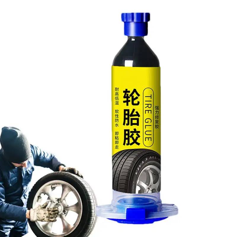 

Tire Puncture Repair Sealant Super-Glue Car Tire Repair Adhesive 30ml Rubber Strong Adhesive Waterproof Super-Glue Patch For