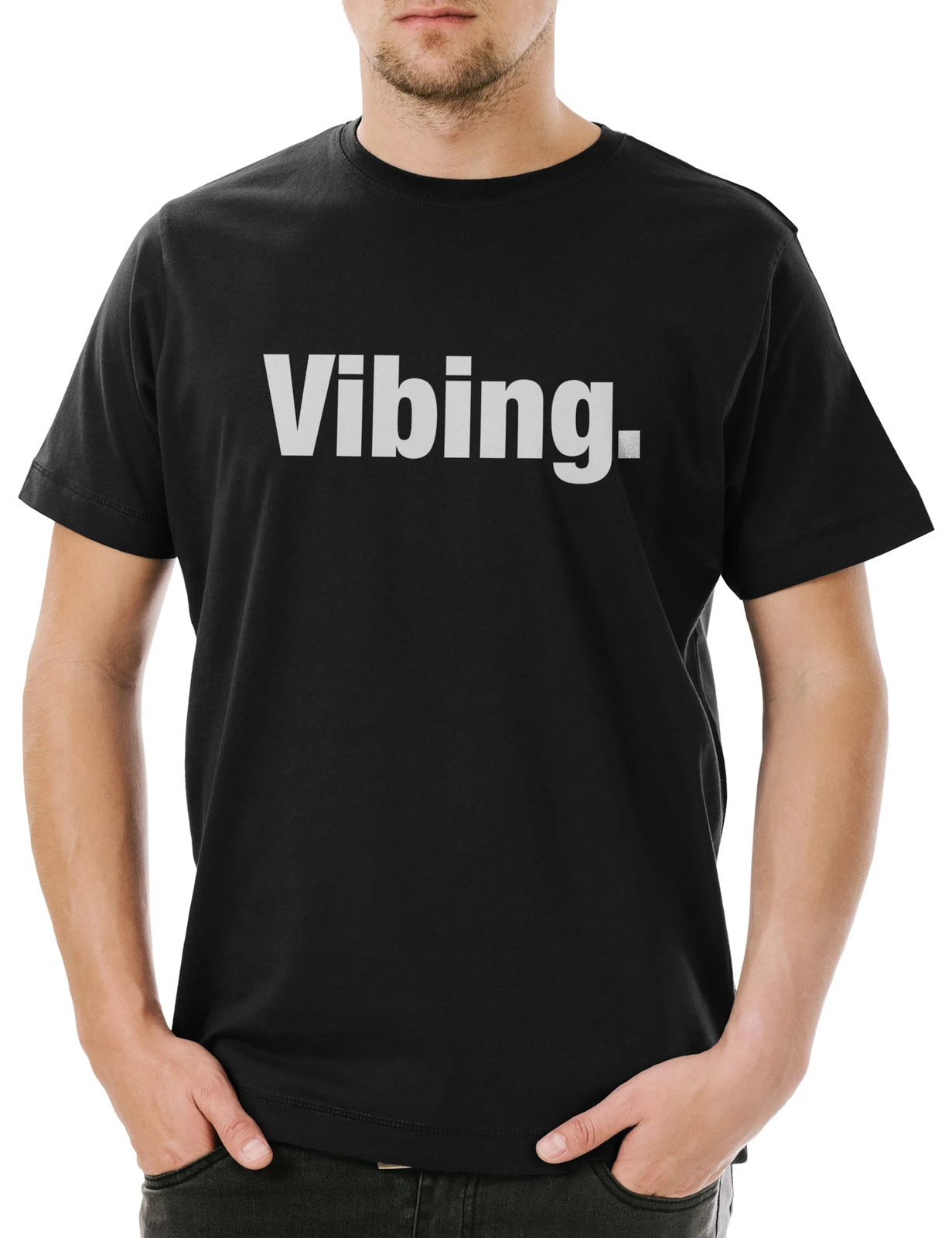 Vibing hommes t-shirt Vibe Rap Reggae musique Slogan disant thème amusant comédie