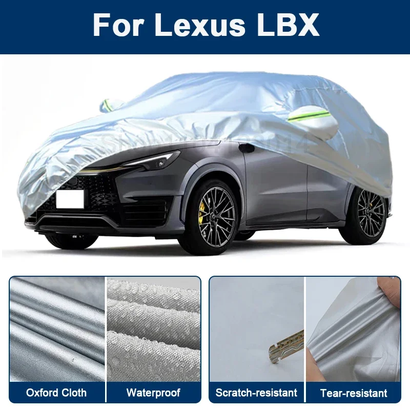 

Outdoor Full Car Cover For Lexus LBX with Reflective Strips Waterproof Snowproof Dustproof UV Protection Auto Accessories