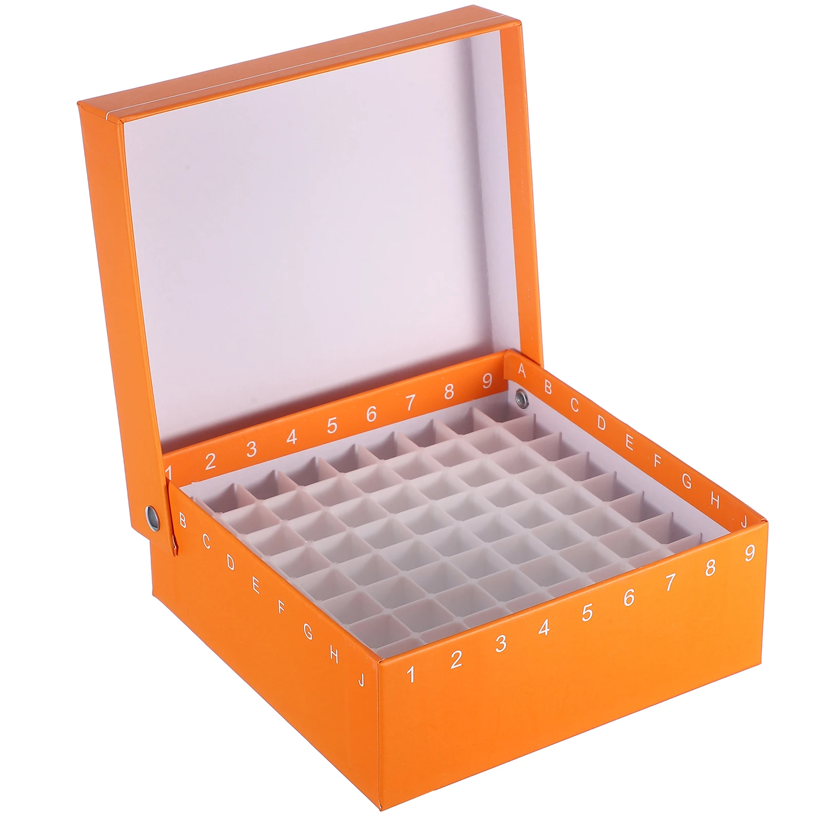 

81 Wells Test Tube Freezing Box 1-5ml Lab Sample Containers PP Cryotube Freezer Microcentrifuge Storage Tubes Holder