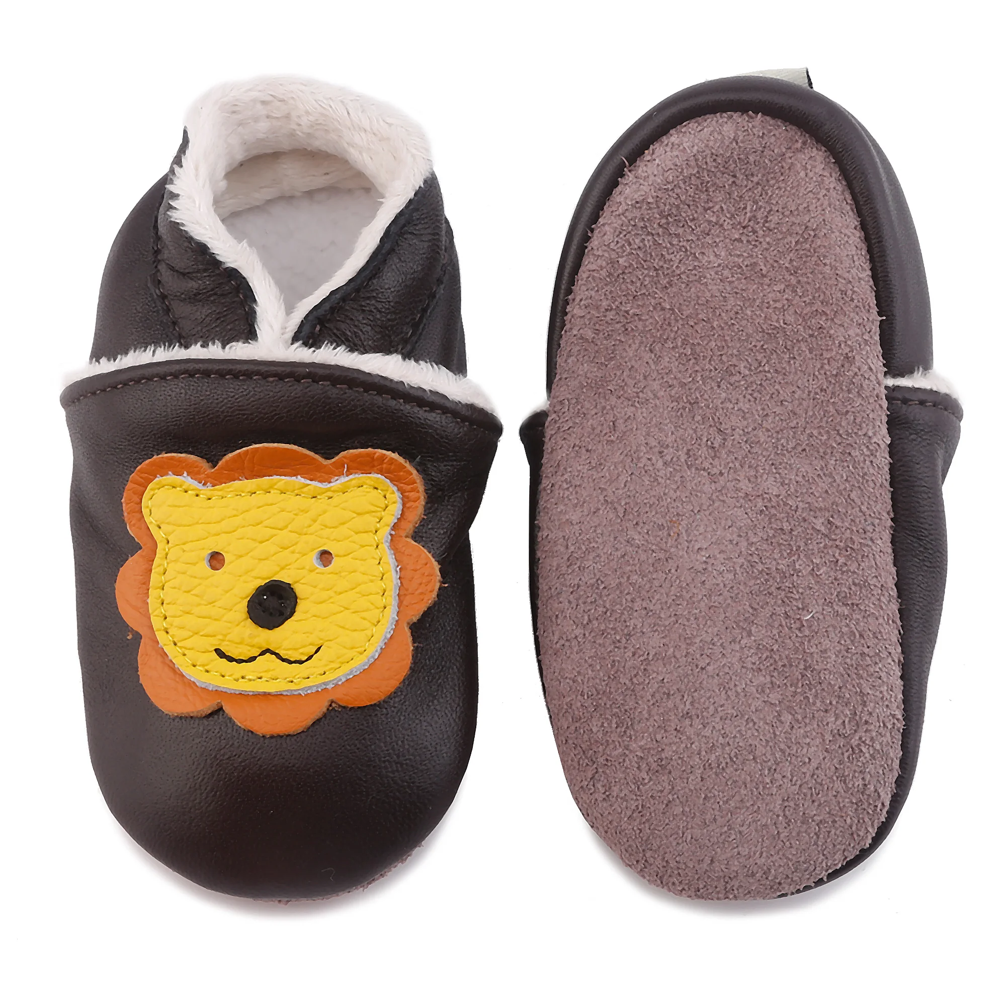 Genuine Leather Flat Floor Shoes Baby Boys Girls Shoes Toddlers First Walkers Cartoon Newborns Prewalker for Little Kids