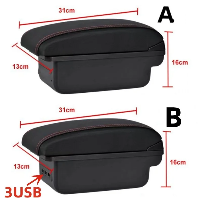 For Opel Corsa D Armrest Box Car Interior Storage Backrest Retrofit Accessories for Enhanced Driving Comfort