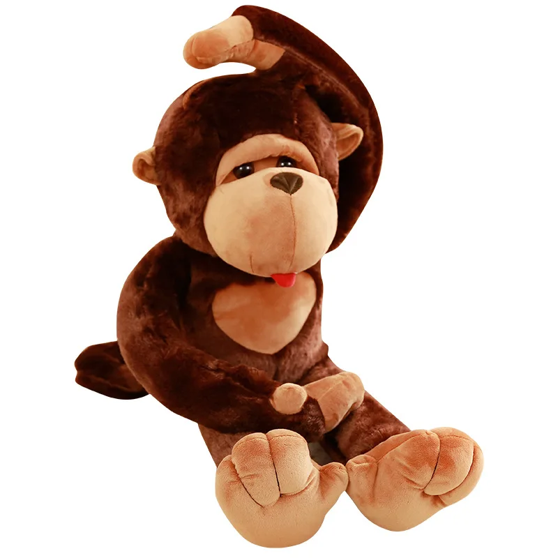80/110 cm Plüsch Gorilla Stofftier Großer Affe Spielzeugkissen Niedliches Geburtstags-Weihnachtsgeschenk für Kinder Mädchen Weiche Puppe Bestseller-Spielzeug