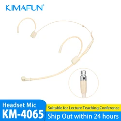 KIMAFUN Head Wearing Wire Headset Microphone Condenser Cardioid Mic for Shure Sennheiser AKG Samson Beltpack Transmitter Systems