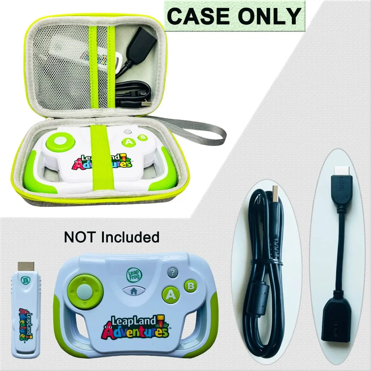 Protective Carrying Hard Case for Leapfrog LeapLand Adventures Learning Video Gam