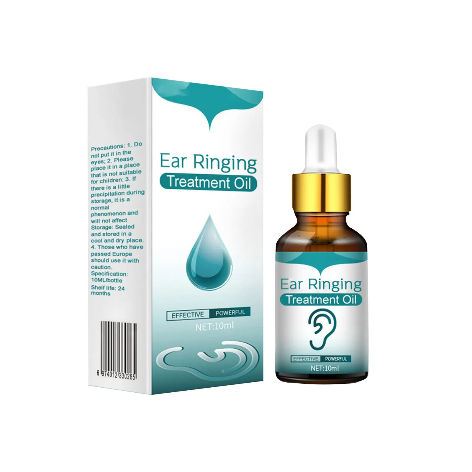 10ML Tinnitus Ear Drops Ear Ringing Gentle Relieving Health Discharge Tinnitus Fluid Ear Deafness Swelling Otitis Care Gift