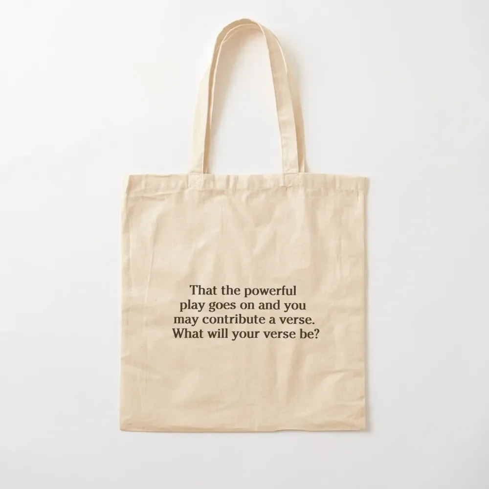 

dead poets society Tote Bag custom bags canvas bags Tote Bag