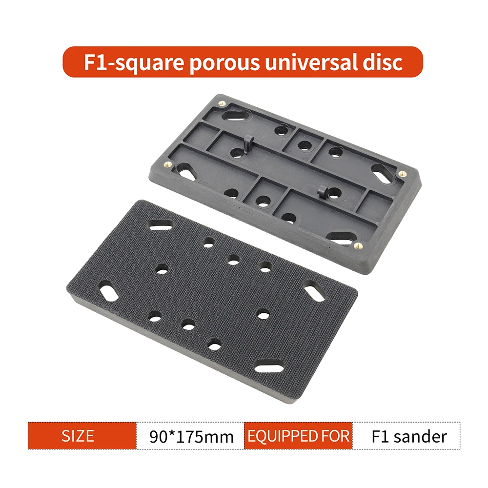 90x175mm 8 Hole Sander Disc Long Hook and Loop Replacement Sanding Pad for Random Orbital Sander F1