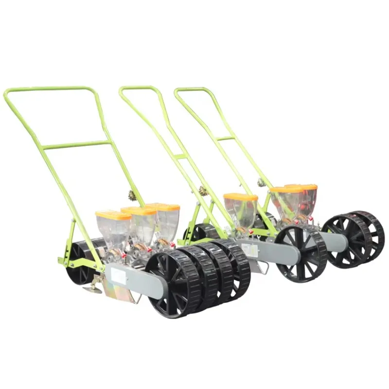 Hand Propelled Agricultural Vegetable Planters Seeder Portable Lightweight Stable Simple Operation Suitable For Farm Planting