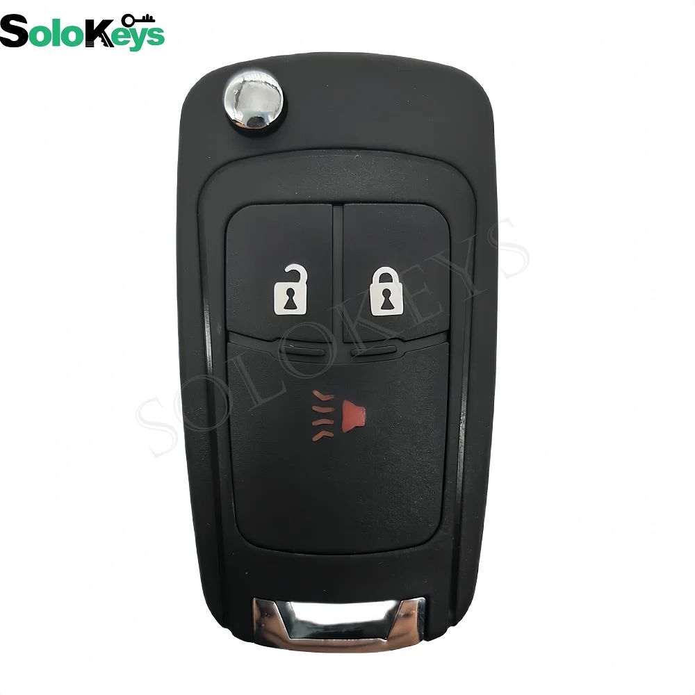 SOLOKEYS 5 sztuk/partia GM94543201 do chevroleta iskra 2012 2013 2014 2015 2016 klapki i składana obudowa pilota 3 przyciski z LOGO