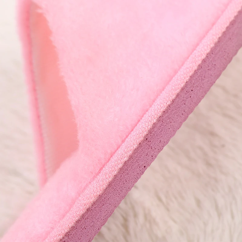 Zapatillas de interior antideslizantes de espuma sólida de felpa larga suave para hombres y mujeres, suelas silenciosas, Invierno