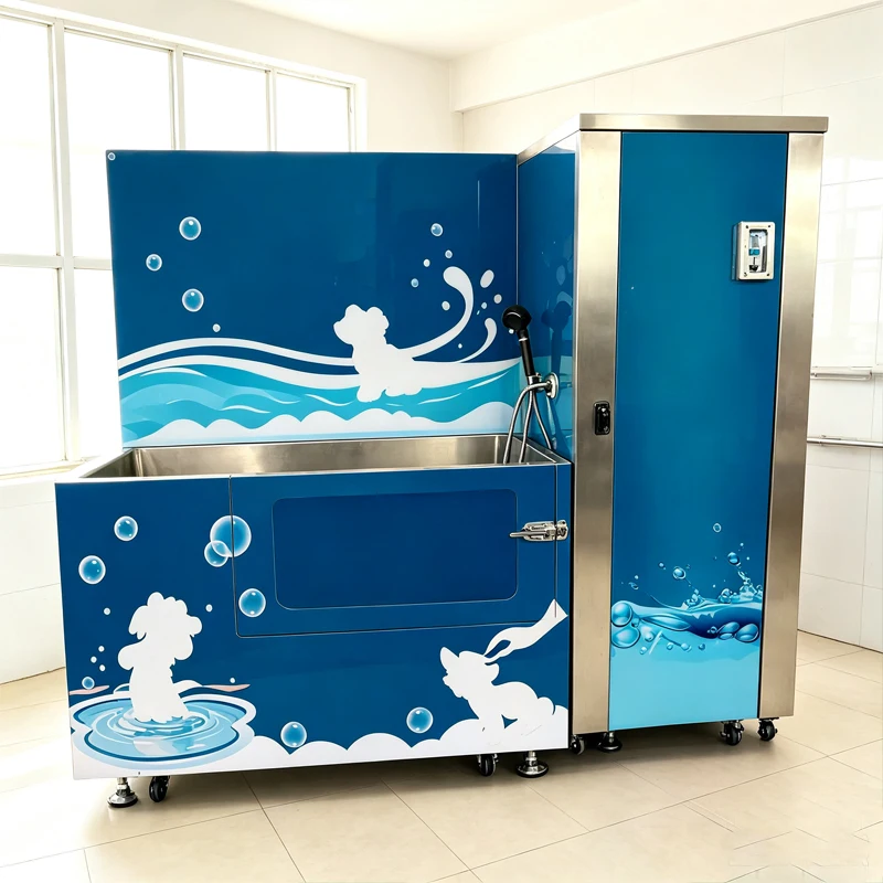 Self Service Pet Washing Machine 24H Unmanned Coin Operated Dog Wash Station Stainless Steel Pet Bathing Equipment Customized