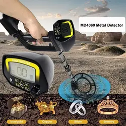 MD4060 Metal Detector High Sensitivity MD4060 Underground Metal Detector Gold Digger Treasure Portable Hunter Detector Adjustabl