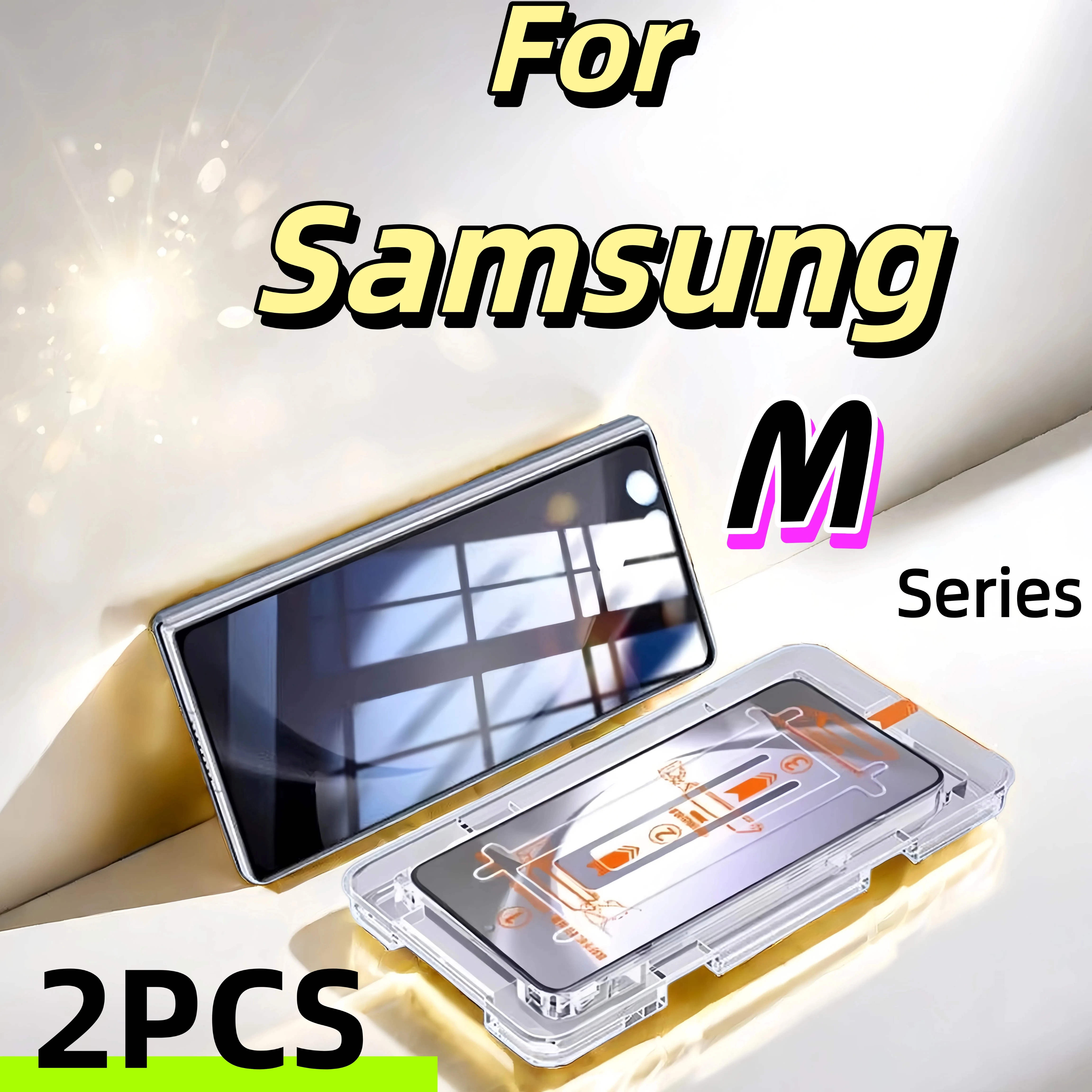2 قطعة HD حامي الشاشة الزجاج المقسى فيلم لسامسونج غالاكسي S25 S24 الترا S23 S22 S21 زائد A25 A15 A35 A34 A53 A54 A55 A73 A