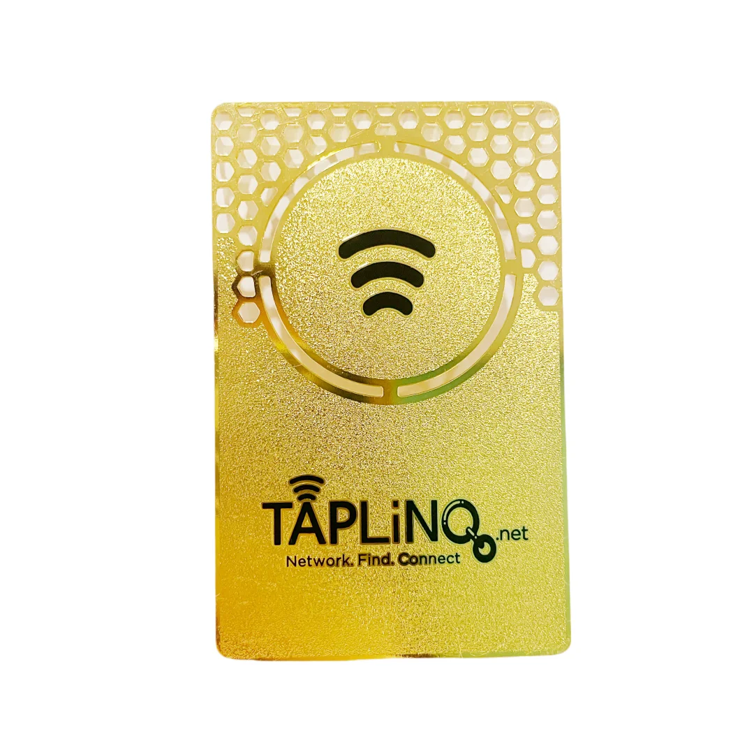 Customized inquiry Contactless Personalized Metal NFC Card Custom Cut Off Gold NC Metal Business Smart Digital Rfid Visiting Bus