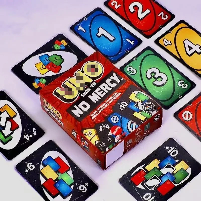

UNOs Barbies Matching Cards Anime ONO99 Pikachu Labubus All Wild No Mercy Family Party Fun Board Game Playing Poker Toy Gift
