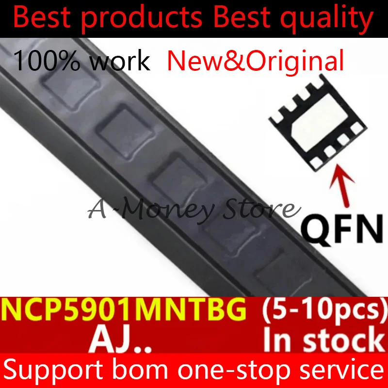 

(5-10pcs)NCP5901 NCP5901MNTBG (AH6 AHL AH3 AJ4 AJ2 AJ... AH...) QFN-8