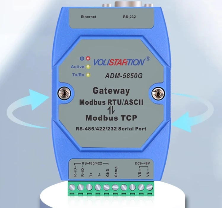 Imagem -03 - Industrial Modbus Gateway Rtu Ascam Ascam para Modbus Tcp Adm5850g