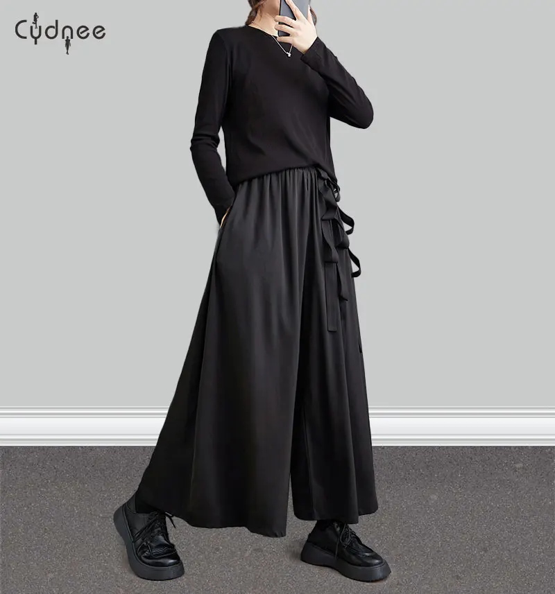 Women Baggy Parachute Pants Loose Fit Wide Leg Palazzo Casual Pantalones Elasitc Waist Relaxed Track Pant Plus Size Capris