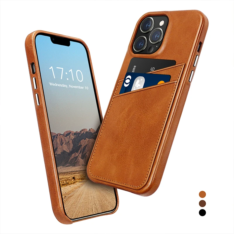 

2022 Luxury Phone Case Real Cell Phone Leather Cases For iPhone 13 Pro