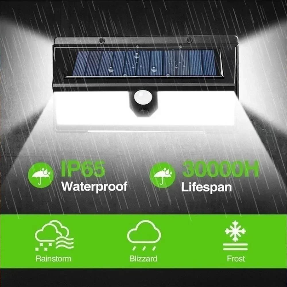 

190 LED Solar Reflector Lights Outdoor Garden Lighting Waterproof Motion Sensor Spotlight Sunlight Solar Powered Lamp for Patio