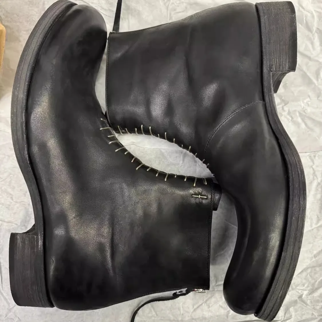 

Briti Sle High Top Boots Men's Motorcycle Boots Thi Bot Work Boots Personali Men's Faion Boots