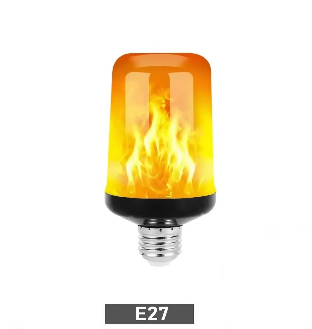 E27 LED Dynamic Flame Effect Light Bulbs Multiple Mode Creative Corn Lamp Decorative Light for Bar Hotel Restaurant Party