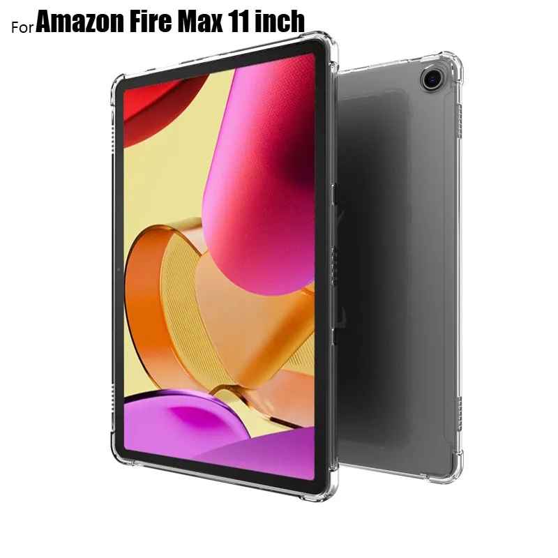 

Airbags Soft TPU For Amazon Fire Max 11 inch 2023 Case Clear Cover for Fire Max 11" Transparent Case Silicon Back Tablet Cover