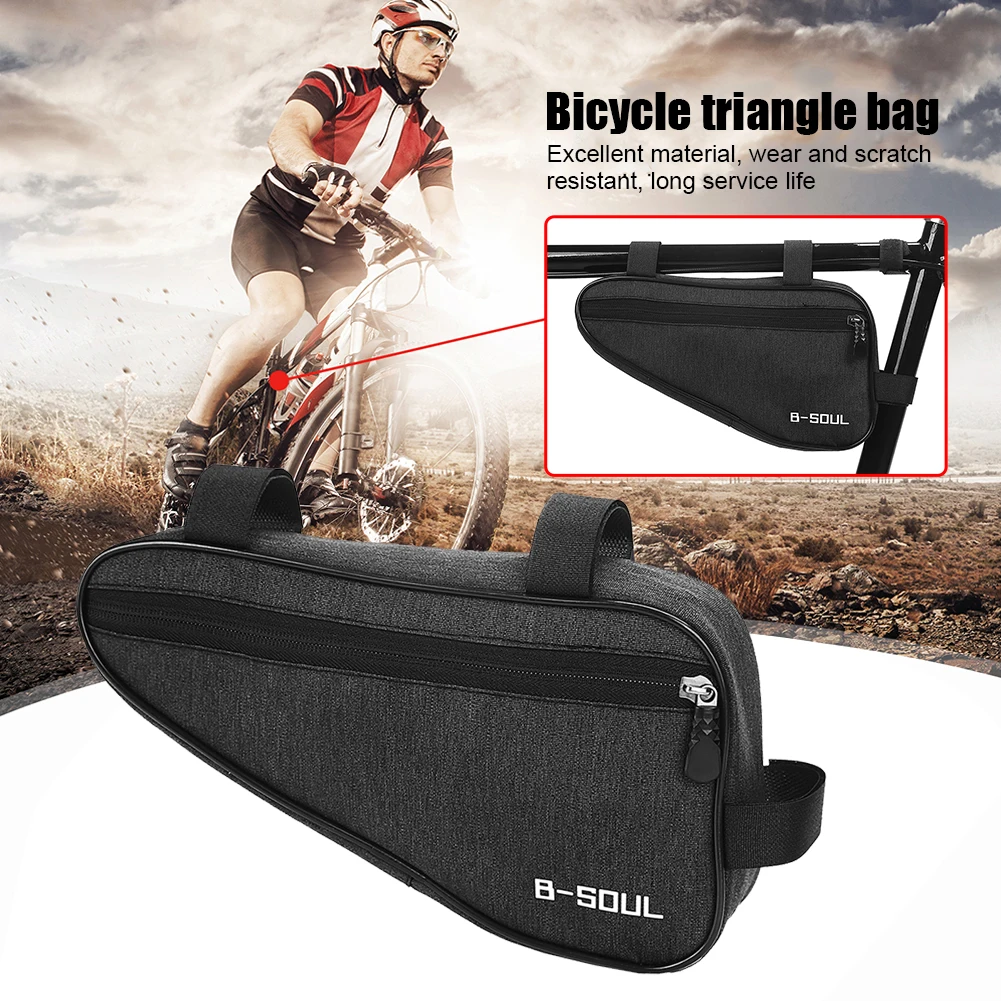 Mountain Bike Triangular Storage Bag Road Cycling Front Frame Pouch Bag MTB Bike Organizer Pouch Bicycle Accessories