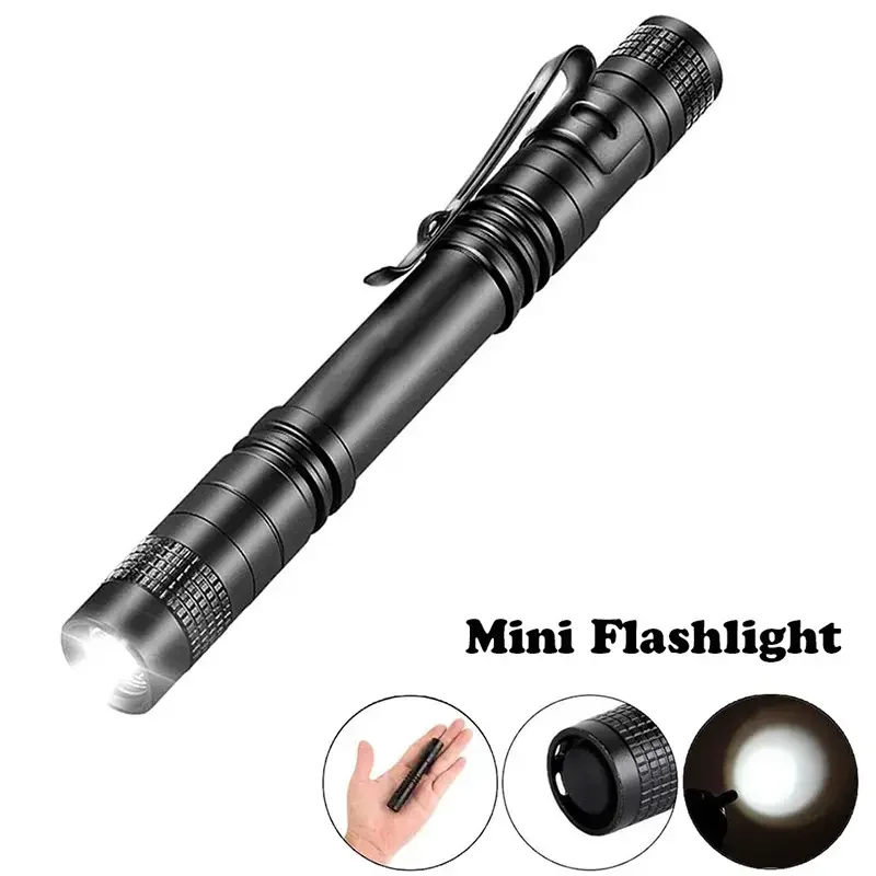 Mini Handy Pocket Lamp Portable Pen Light LED Flashlight With Clip Work Light lanterna Powerful Torches Lamp Medical Nursing