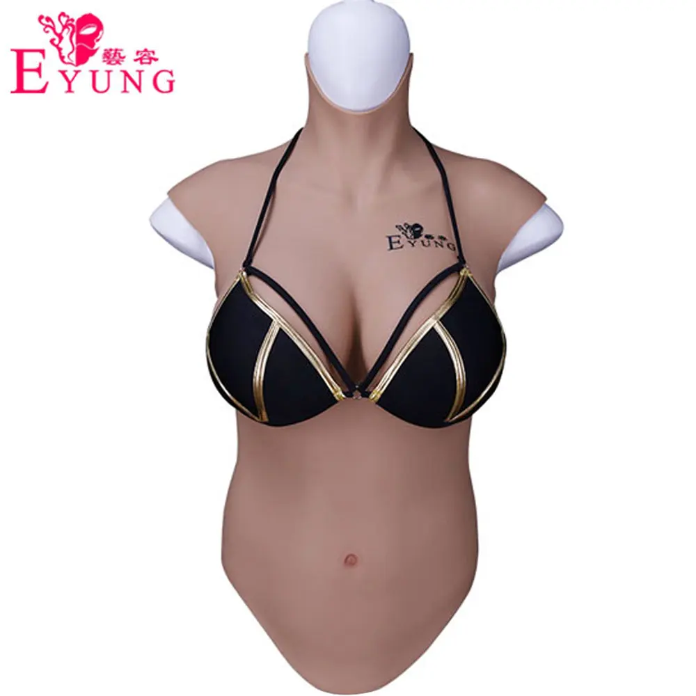 Eyung No Oil Half Body Silicone Breast Forms Crossdresser Realistic Fake Boobs Tits Enhancer Cosplay Fake Boobs Breastplat