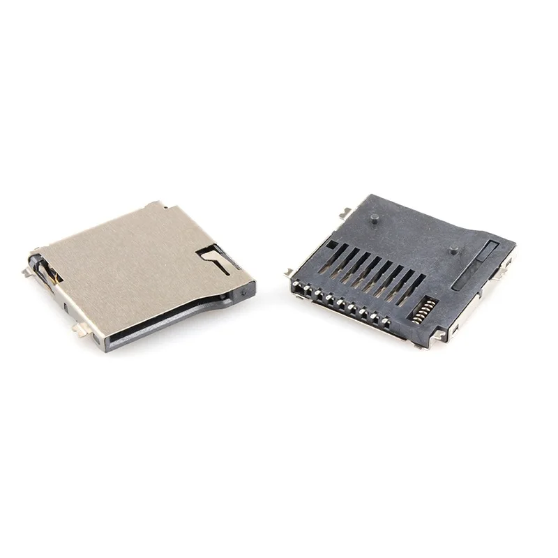 High Quality Micro SD TF Card Reader Socket with Detection Switch for PCB Circuit Board, Arduino, DIY Projects