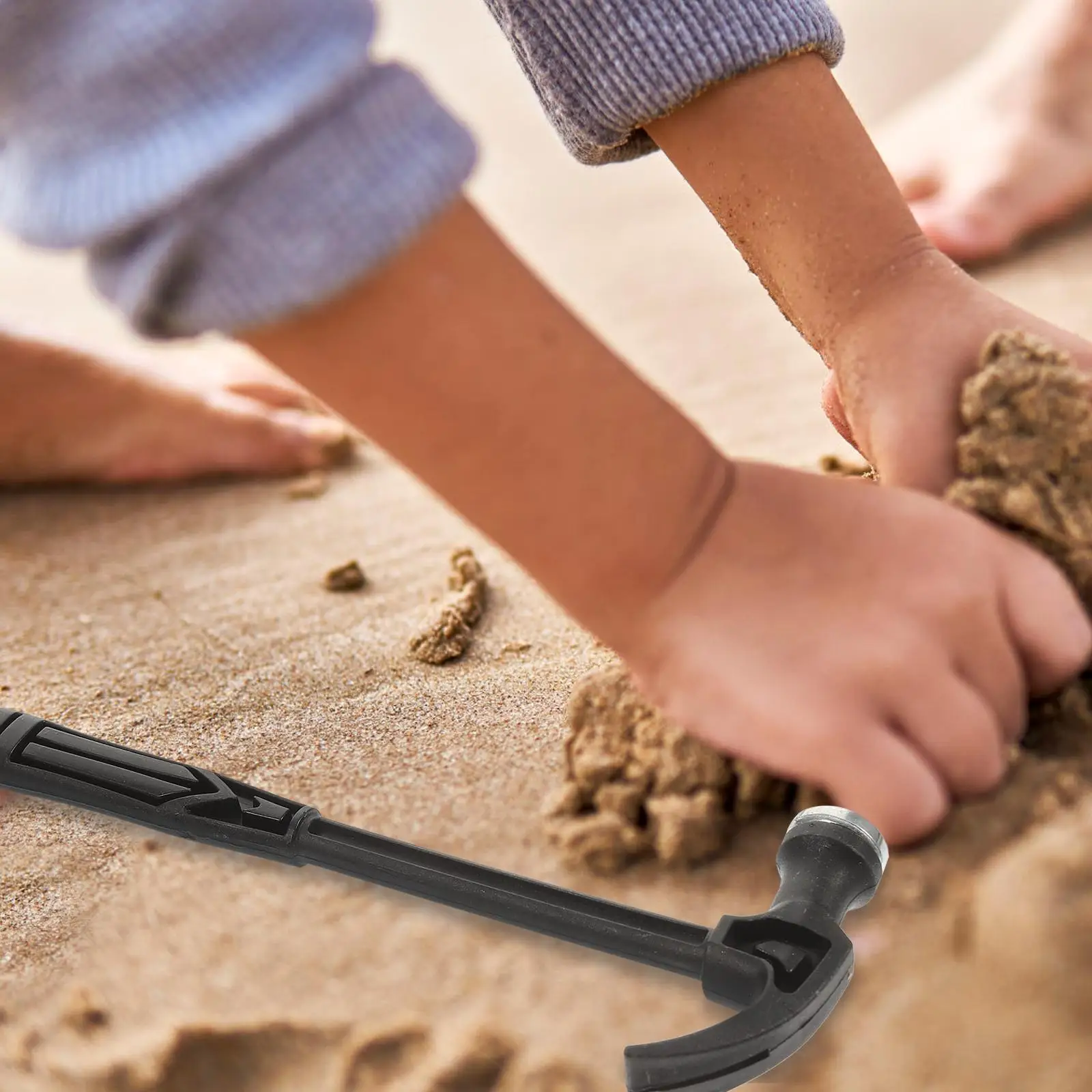 2 juegos de herramientas de excavación para niños, Kit de excavación, martillo cincel, juguetes para juego de imitación, cepillo de aprendizaje de plástico