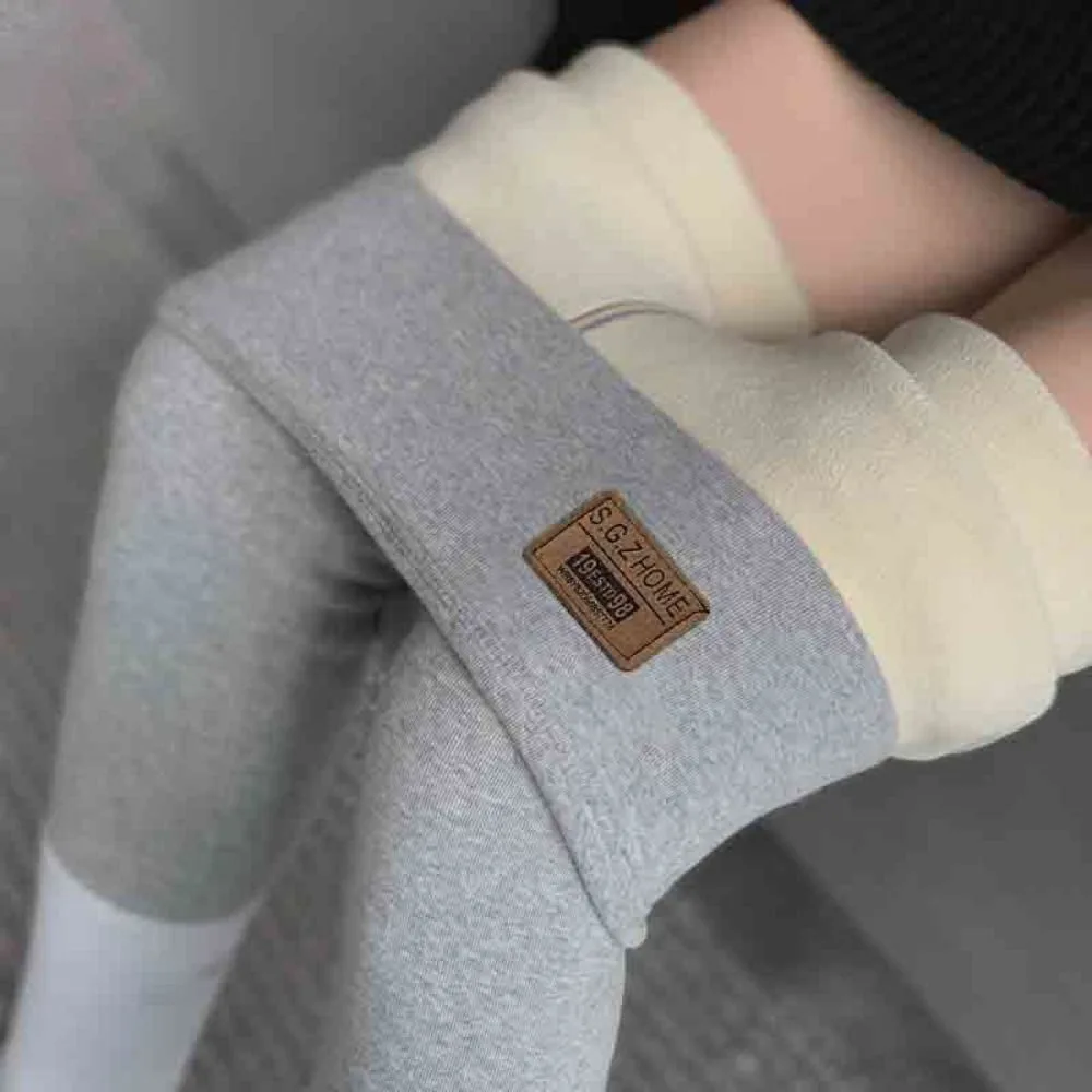 Autumn Winter Thick Fleece Lined Leggings Flexible High Waisted Winter Leggings Soft Thermal Leggings Women Girl