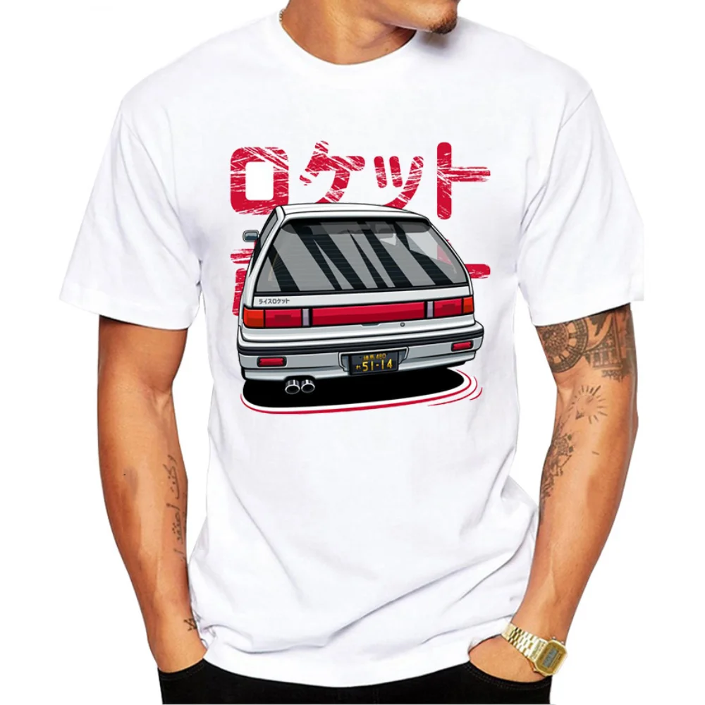 Classic Civic Type R Tshirt New Summer Men Short Sleeve Jdm Legends Printing T-shirt Hip Hop Boy Casual Tops Sport Car White T