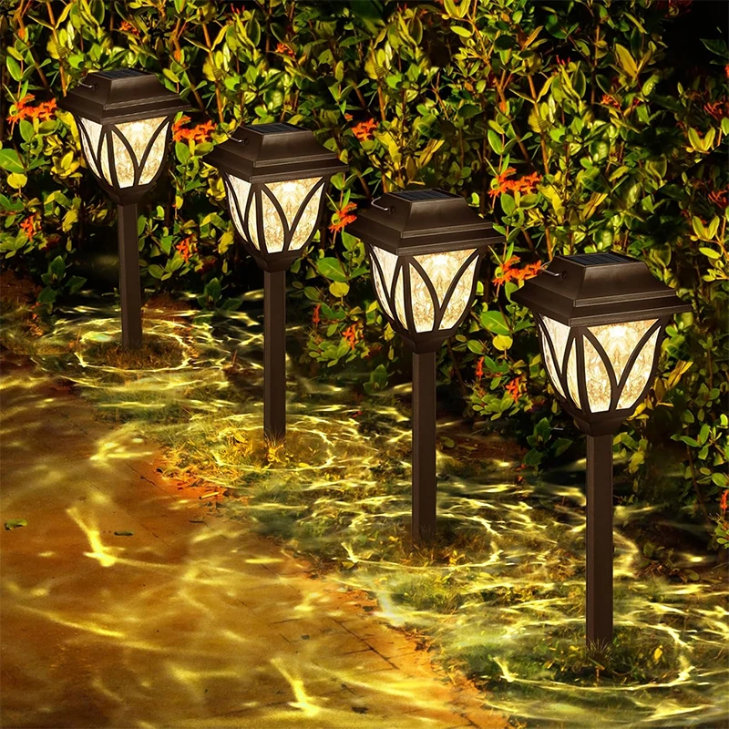 

Led Solar Lawn Lights Outdoor Waterproof Warm Light Garden Decoration Lamp For Walkway Path Villa Yard Driveway