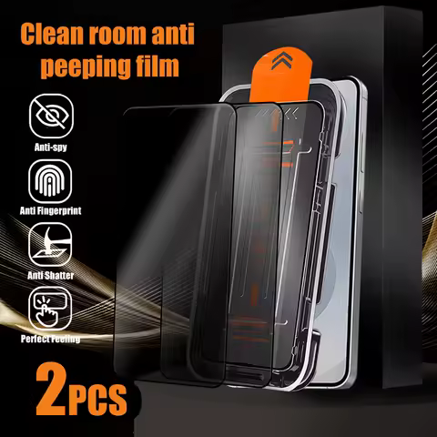 2Pcs For Samsung Galaxy S25 S24 Ultar S23 S22 S21 Plus Dust Free Installation Privacy Screen Protector Anti-spy Phone Glass