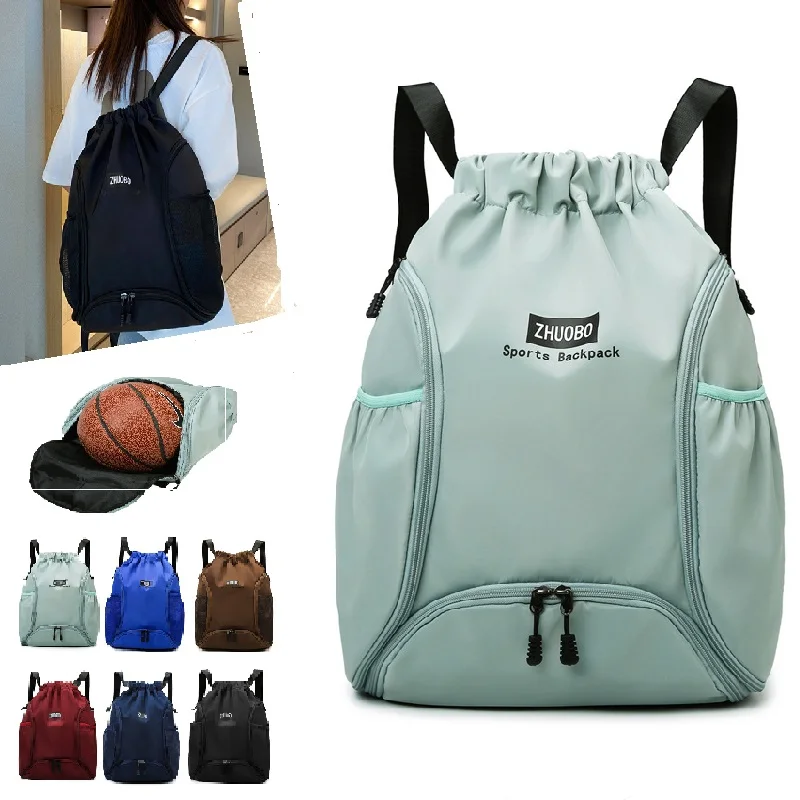 Saco de esportes de grande capacidade para homens e mulheres, mochila de basquete, Weekend Bagagem Travel Bag, Fitness, Natação, Yoga