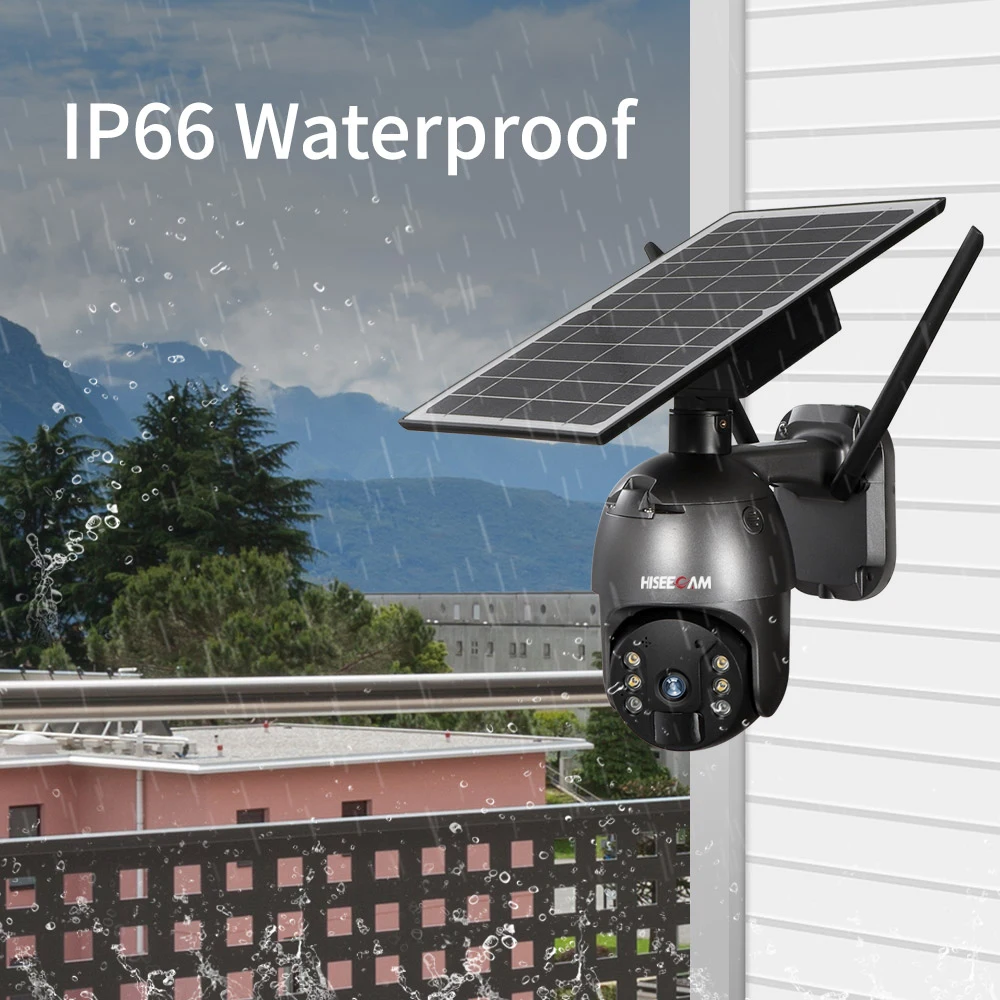 8W 4G/WIFI Solar Panel Camera 5MP Security Wireless Outdoor Waterproof PTZ PIR Motion Detection CCTV Support Tuya