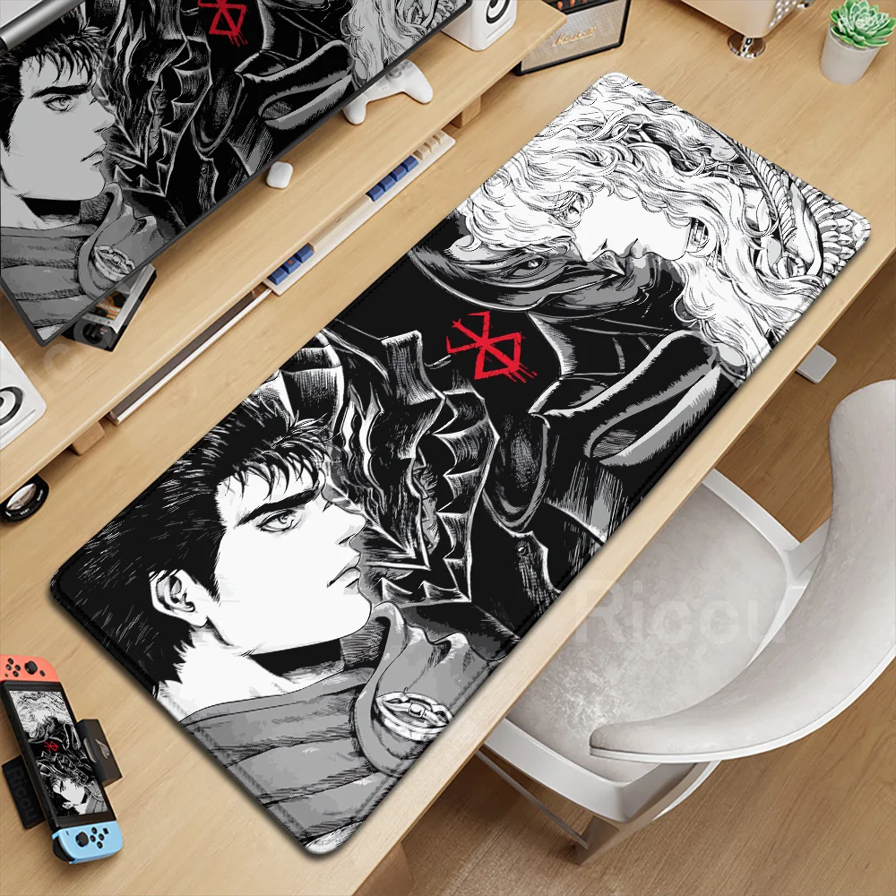 Large Size Keyboard Laptop Mice Pad Speed Desk Guts Sword In Berserk Deskmats Berserk Guts Gaming Mouse Pad Computer Accessories