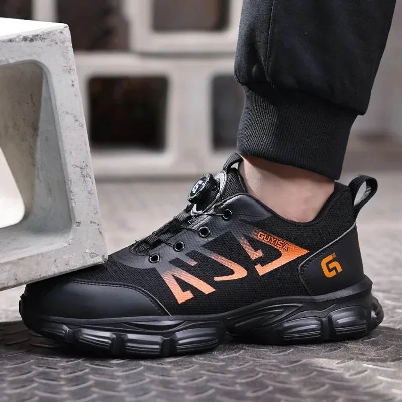 

Защитная обувь. Легкая, противоударная, противопрокольная защитная обувь. Мужская обувь с вращающейся пряжкой. Мужская и женская рабочая обувь без шнурков.